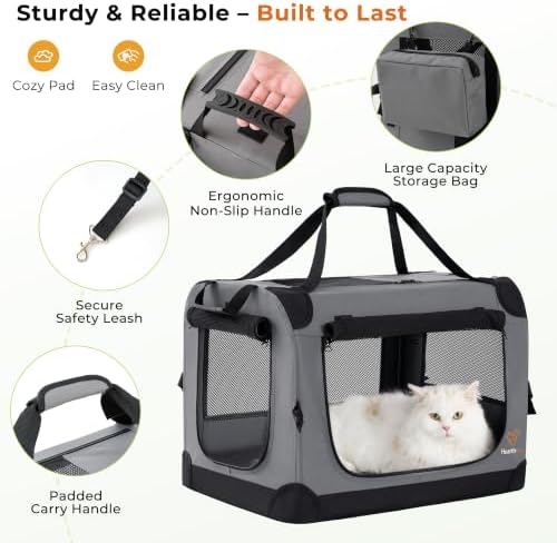 Extra Large Cat Carrier Soft-Sided, Car Travel - Image 6