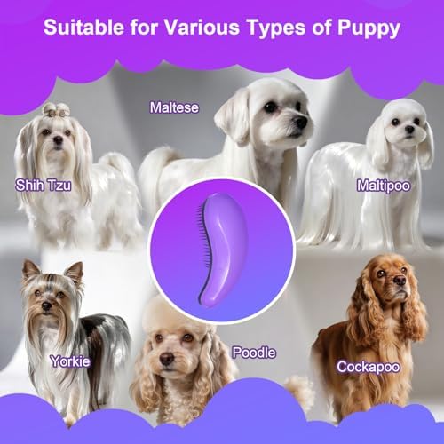 Small Dog Brush, Skin-friendly Soft Bristles - Image 6