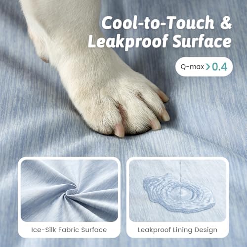 COZY KISS Cooling Dog Bed, Q-Max >0.4 Orthopedic Foam Dog Bed - Image 5