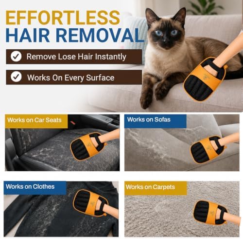 Pet Hair Remover Glove for Dogs & Cats - Image 5