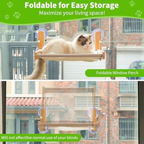 Cat Window Perch, Foldable Cat Hammock - Image 5