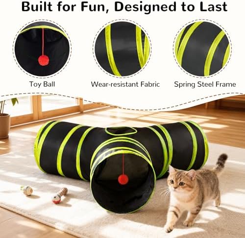 Tempcore Cat Tunnel, 3-Way Collapsible Toy - Image 5
