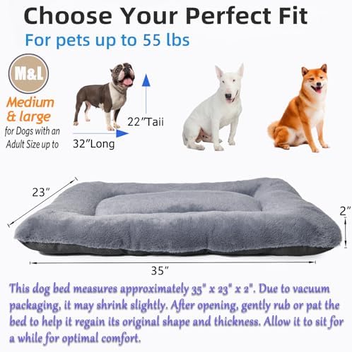 36 Inch Dog Crate Bed for Middle and Large Dogs, Ultra Soft Dog Beds for Crates - Image 4