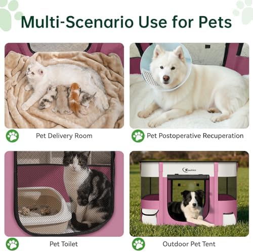 Siedihit 35" Dog Playpen, Cat Puppy Pen, Pet Portable Crate Indoor Outdoor - Image 3