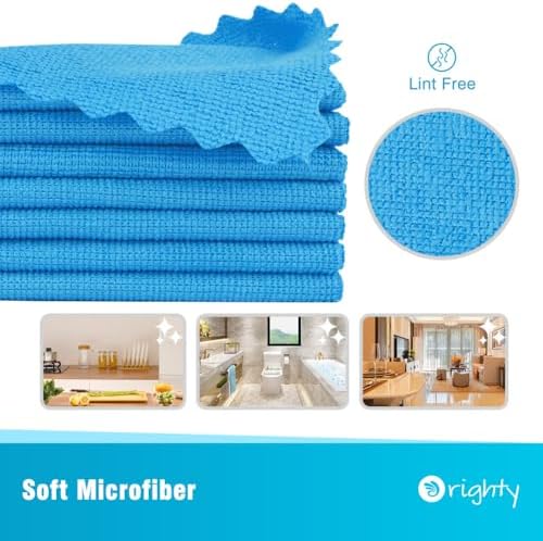 Orighty Microfiber Cleaning Cloth Bulk, 150 Pack Shop Towels 12x12 in - Image 2