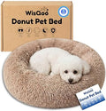 Calming Donut Dog Bed – Faux Fur Anti-Anxiety Pet Bed by Unknown