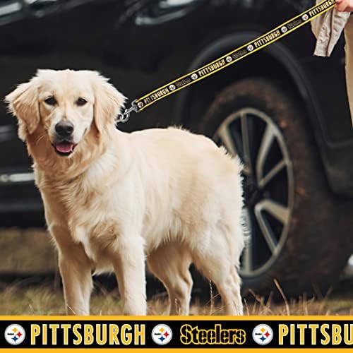 NFL PET Leash Pittsburgh Steelers Dog Leash, Medium Football Team Leash - Image 3
