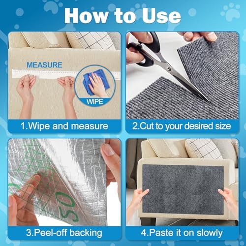 ENONCI 78.7x15.8 Cat Scratch Pad, Furniture Protector - Image 5
