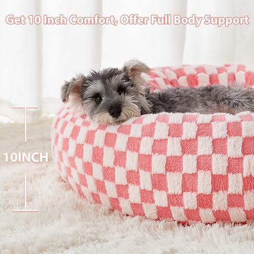 BFPETHOME Large Washable Cozy Donut Dog Beds - Image 3