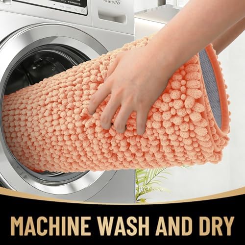 OLANLY Thick Chenille Bathroom Rugs 30x20, Soft Absorbent Bath Mat - Image 4