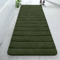 AROGAN Luxury Long Bathroom Runner Rugs 24x60 Inch Bath Rug, Olive Green by AROGANAREARUG