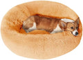 JOLLYVOGUE Dog Bed, Calming Anti-Anxiety Large Dog Bed, Fluffy Donut Cushion by JOLLYVOGUE