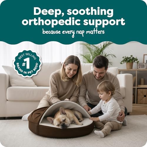 FurHaven Round Orthopedic Dog Bed - Image 2