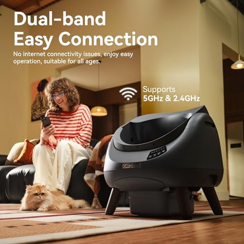 CATLINK Self Cleaning Cat Litter Box Open-X, 5G & 2.4G WiFi - Image 2