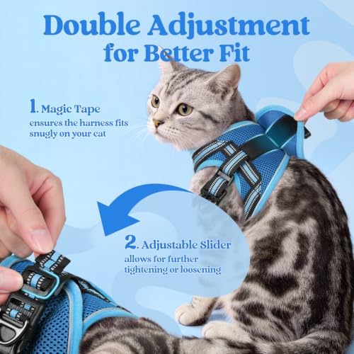rabbitgoo Cat Harness and Leash Set, Step-in Soft Vest - Image 3