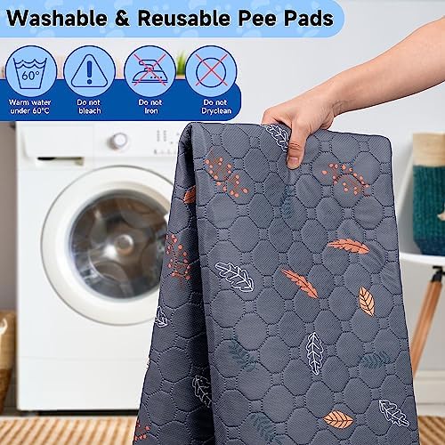 Sunheir Washable Pee Pads for Dogs 4-Pack Reusable Puppy Pads, Pet Cat Pads - Image 3