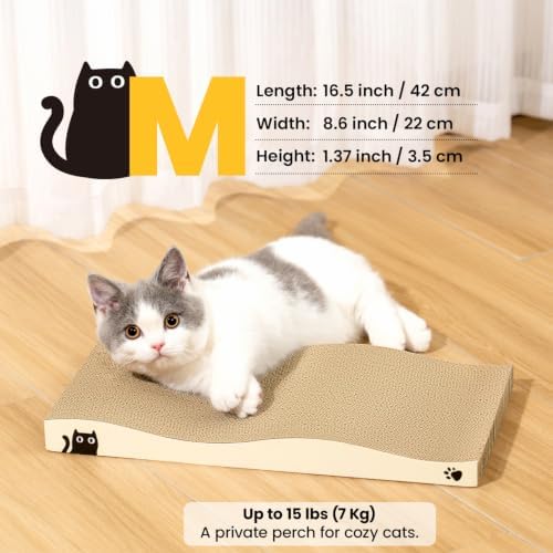 Cat Scratcher, Durable Scratch Pad, Corrugated Cardboard Scratching Board - Image 2