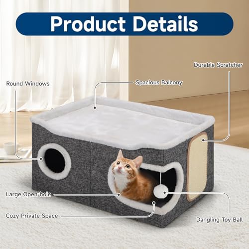 Shikha Extra Large Cat House Bed - Image 3