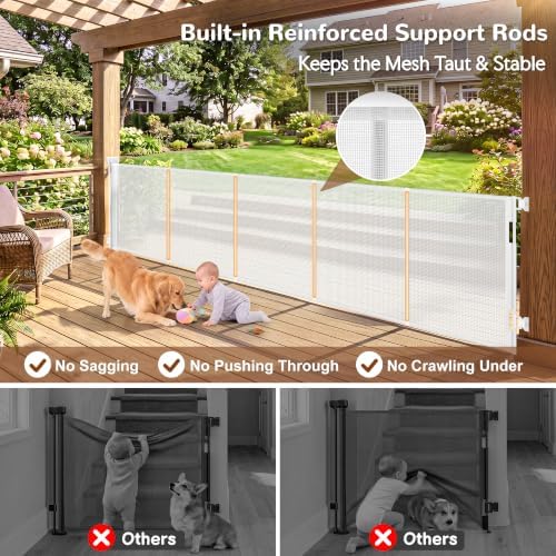 GRENFU 155" Extra Wide Retractable Baby Gate - Image 2