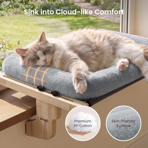Pecute Cat Windowsill Perch, Cloud-Soft Cat Bed - Image 5