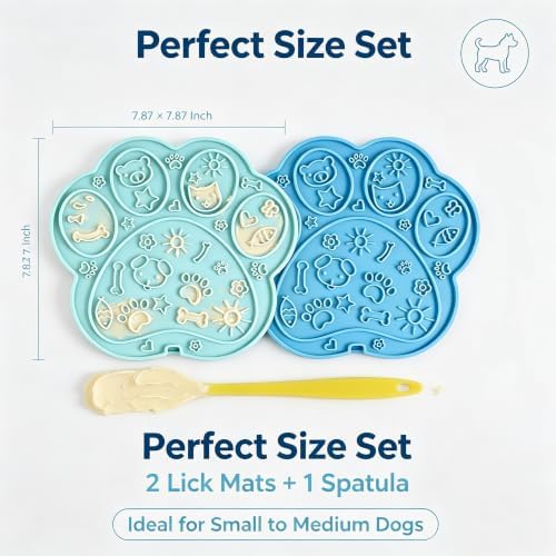 2 Pack Dog Lick Mat, 17 Suction Cups BPA-Free Silicone Slow Feeder - Image 6