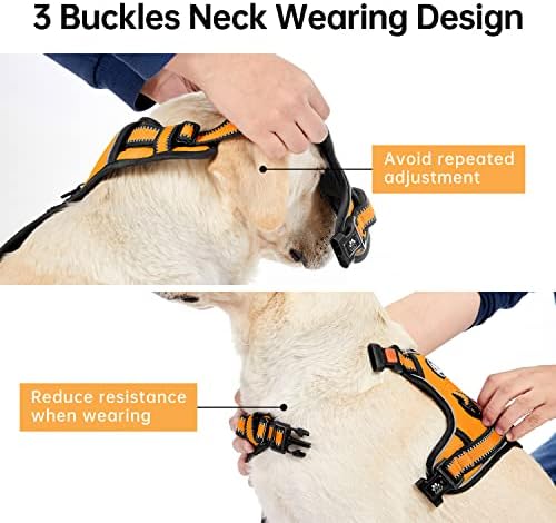 IVY&LANE No Pull Dog Harness for Large Dogs, Reflective Dog Vest Harness - Image 4