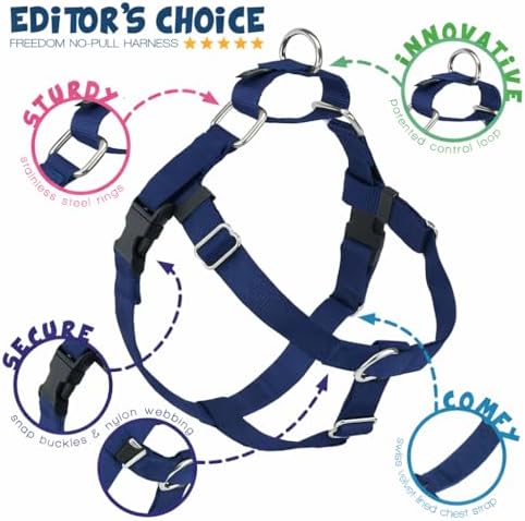 2 Hounds Design Freedom No Pull Dog Harness and Leash, 5/8" MD - Image 4