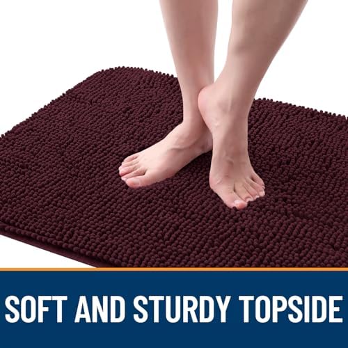 OLANLY Dog Door Mat for Muddy Paws 34x21, Super Absorbent Chenille Mud Mat - Image 4