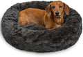 Best Friends by Sheri Original Calming Donut Dog Bed, Mink Dark Gray by BestFriendsbySheri
