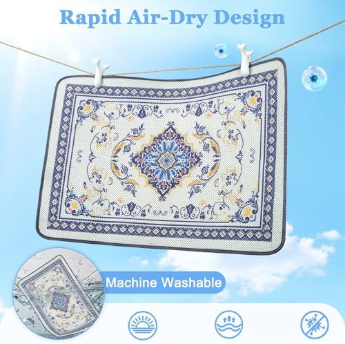 Unicorn Catcher 24"x15" Cat Litter Mat Machine Washable Litter Trapping Pad - Image 3