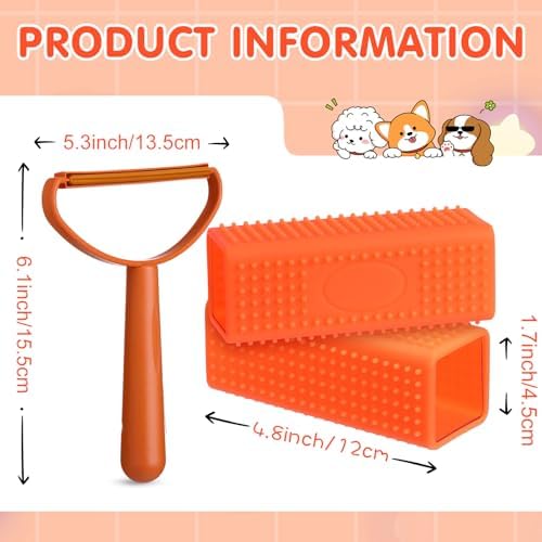Honeydak 3 Pcs Hair Remover Tool, Dog Cat Hair Remover - Image 2