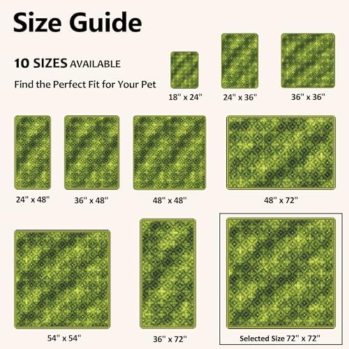 Washable Pee Pads for Dogs 72"x72" 2 Pack Reusable Puppy Potty Pad - Image 4