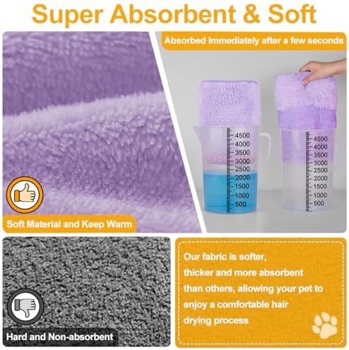 Medium to Large Size Dog Bathrobe, Quick Drying Super Absorbent, Warm Dog Towels - Image 6