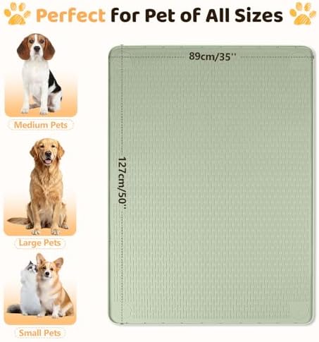 Silicone Dog Bed Mat 50"x 35" Crate Mat - Image 4