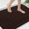 Smiry Bathroom Rugs 36X24, Extra Soft Rubber Backing Chenille Bath Mats by Smiry