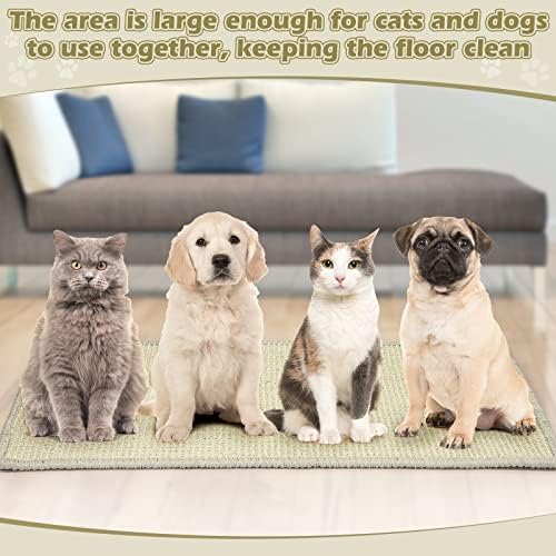 Riakrum 2 Pack Large Cat Scratch Pad Sisal Mat 32 x 16 Inches - Image 5