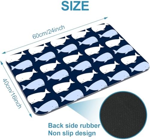YISUMEI Ocean Whale Bathroom Mat, Non-Slip Super Absorption Bath Carpet - Image 2