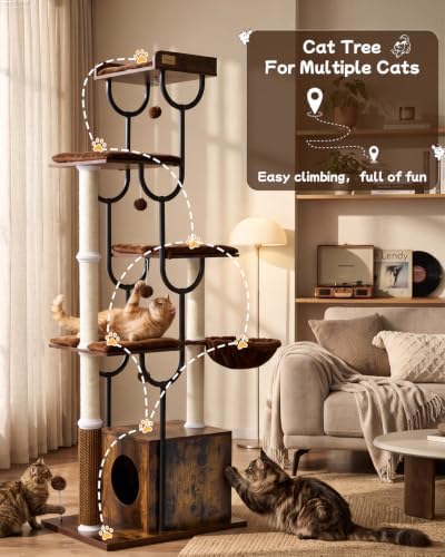 FourFurPets 74" Cat Tree, Cat Tower - Image 2