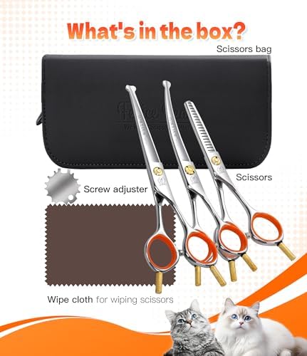 5" 3-in-1 Dog Grooming Scissors Set - Image 7