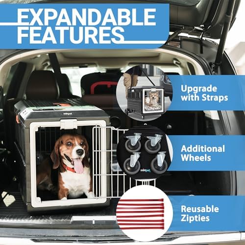 Pet Carrier with Pad, Medium Cats & Dogs, 26.4" Lx15.3 Wx18.8 H - Image 4