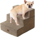 EHEYCIGA Dog Stairs for Small Dogs 13.5" H, 3-Step Dog Steps for Cats by EHEYCIGA