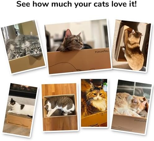 FUKUMARU 5 PCS Cat Scratching Boards, 11.4 Inch Ex-Large Cat Scratcher Box - Image 5