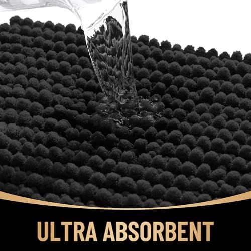 OLANLY Thick Chenille Large Bathroom Rugs 59x35, Absorbent Bath Mat - Image 3