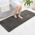 Disolla Dark Grey Bathroom Runner Rug 24x70, Plush Extra Large Bath Mat by Disolla