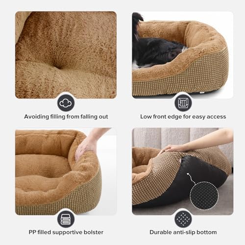 INVENHO Small Dog Bed for Small Dogs, Orthopedic Warming Soft Calming Sleeping - Image 5
