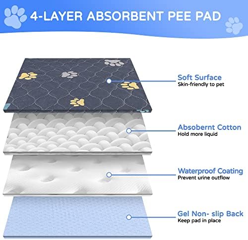 Aitmexcn Washable Pee Pads for Dogs, 2 Pack Extra Large Reusable Dog Mats - Image 2