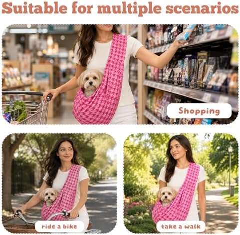 Dog Sling Carrier for Small Dogs and Cats 5–16 lbs, Puppy Carrier Sling - Image 3