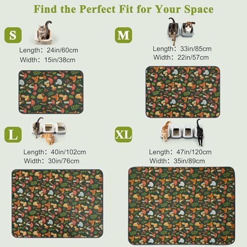Unicorn Catcher 24"x15" Cat Litter Mat Machine Washable Litter Trapping Pad - Image 6