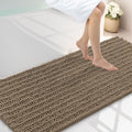 Smiry Bathroom Rugs 59X20, Extra Soft Rubber Backing Chenille Bath Mats by Smiry