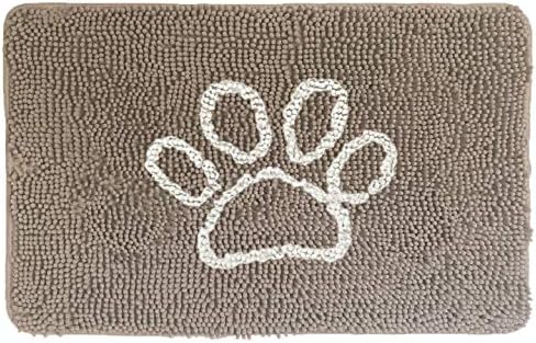 GORILLA GRIP SoakSTOPPER Dog Door Mat, Machine Wash Dry, 24x17 Beige Ivory by GorillaGrip